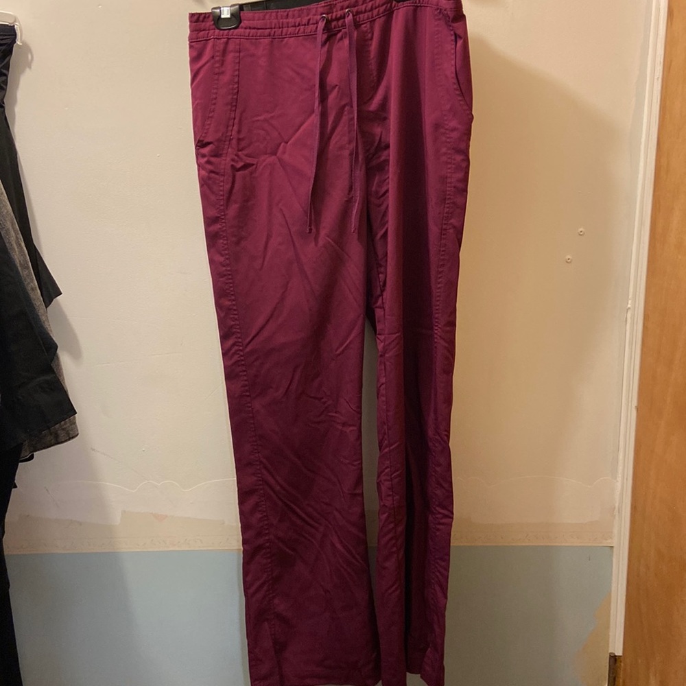 Maroon Large Tall scrub pants